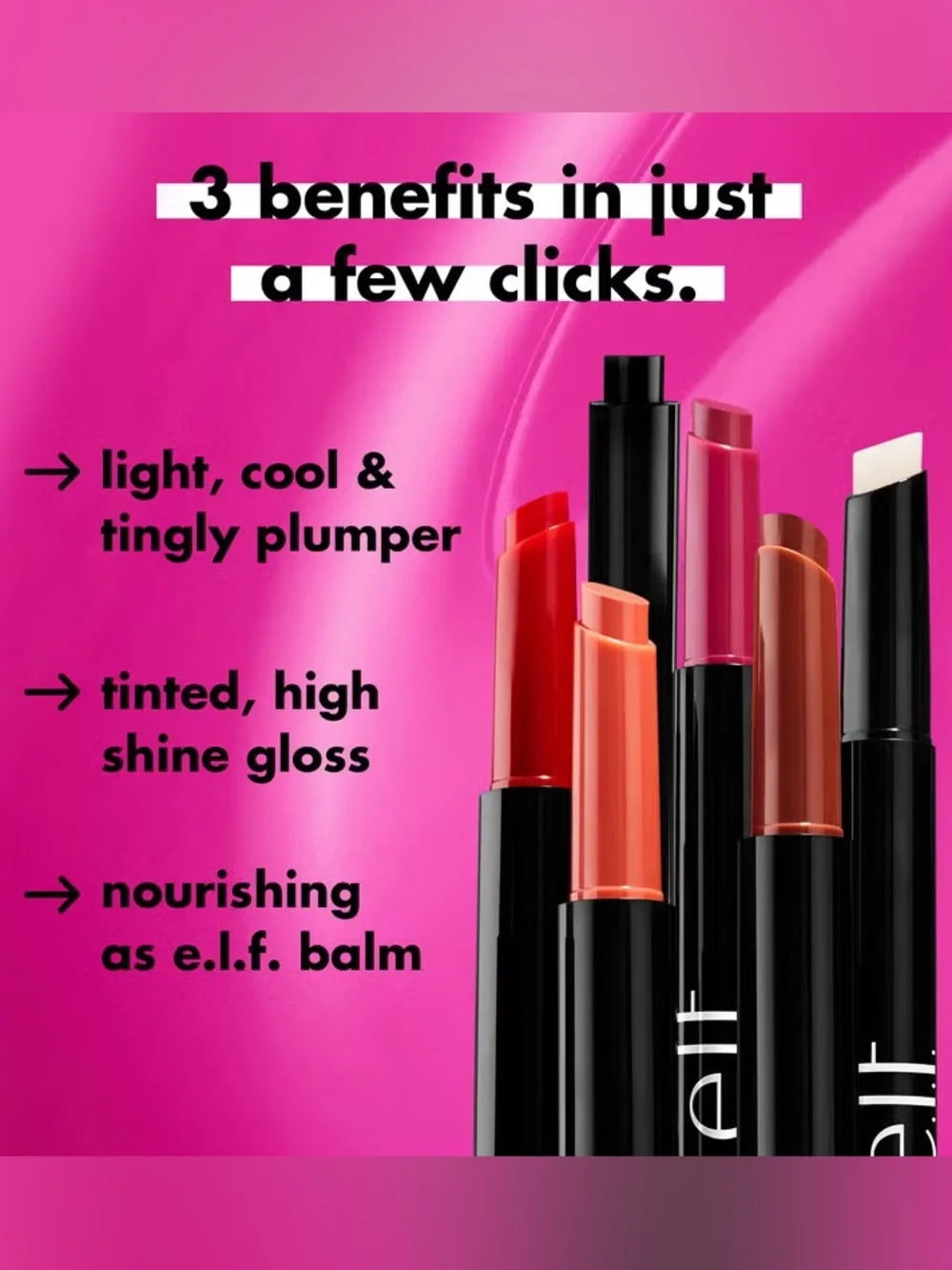 e.l.f. Pout Clout Lip Plumping Pen - Plum On Over, NEW